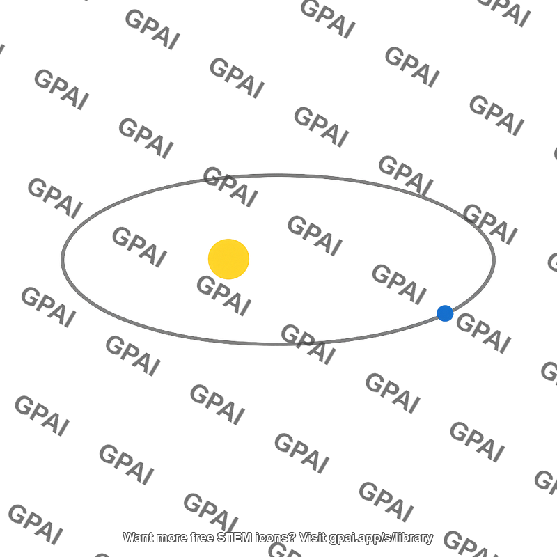 Orbit elliptical apastron — Free Astrophysics Illustration | GPAI