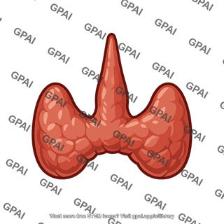 Thyroid gland with pyramidal lobe