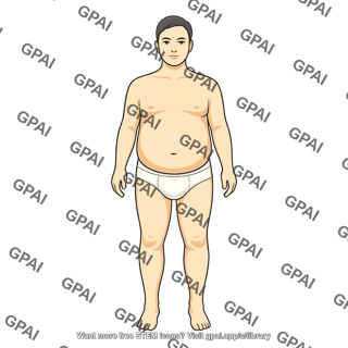 Adult 5 male stage i obesity head 434