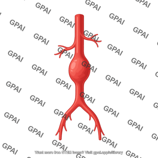 Aorta with abdominal aneurysm
