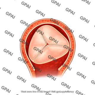 Aortic valve closed 1