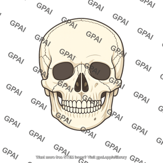 Skull anterior view