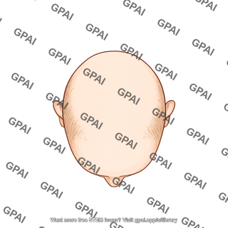 Male balding bald superior
