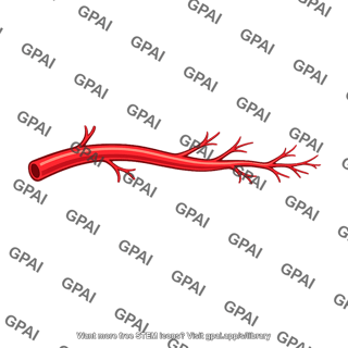 Branching artery