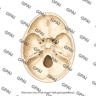 Skull base axial cut dorsal