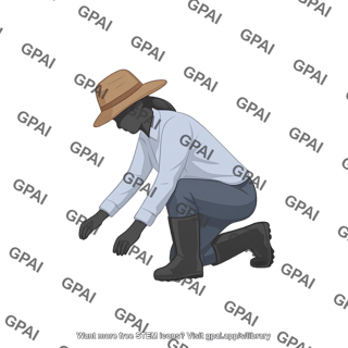 Person kneeling female