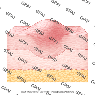 Skin epithelium hypertrophic scar