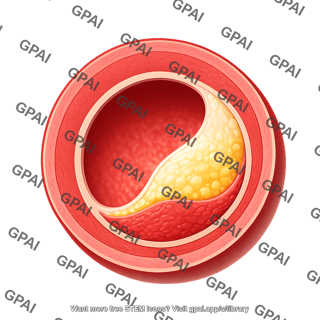 Atherosclerosis cross section 1c fibrous plaque