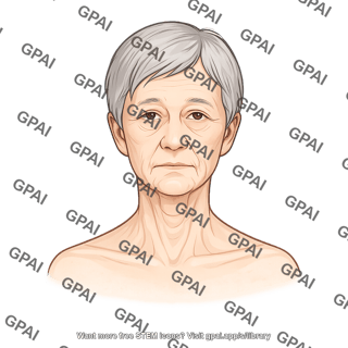 Elderly adult 1 head gender neutral anterior 715