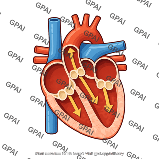 Heart cross section simplified