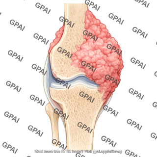 Severe osteosarcoma knee joint coronal section 732