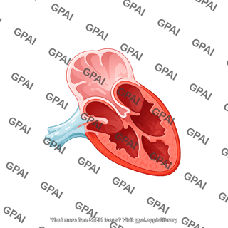 Zebrafish heart adult sagittal cross section