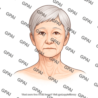 Elderly adult 6 head gender neutral anterior 476