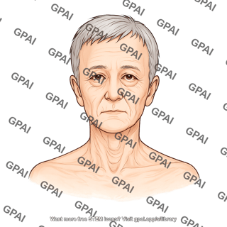 Elderly adult 1 head male anterior 719