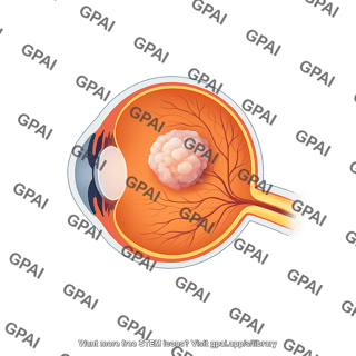 Retinoblastoma eye sagittal