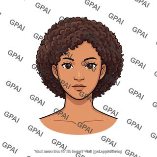Adult female head anterior eyes open african