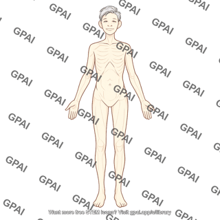 Elderly adult 5 gender neutral underweight anterior 929