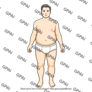 Adult 4 male stage i obesity head 715