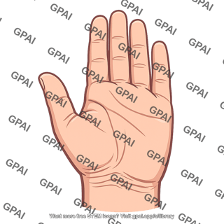 Human hand palm