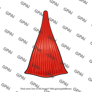 Red ridged cone