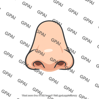 Nose lower half skin