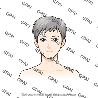 Adult 2 head gender neutral anterior