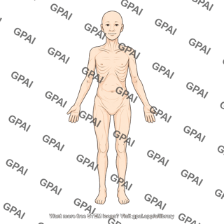 Elderly adult 7 gender neutral underweight anterior