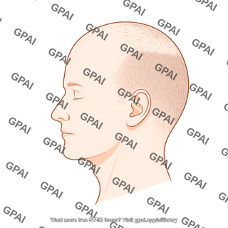 Male balding stage 1 lateral 587