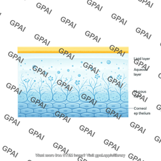 Tear film structure labeled