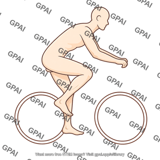 Adult cycling gender neutral silhouette 100