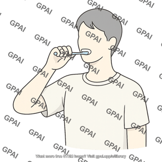 Adult gender neutral anterior brushing teeth 908