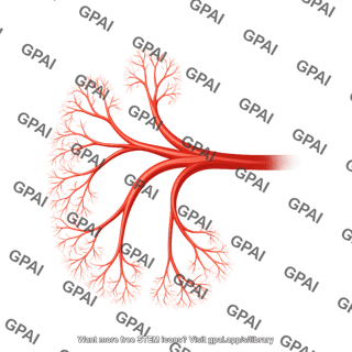 Kidney vessels arteries