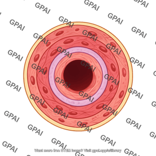 Arteriole cross section hypertension