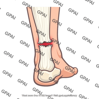 Calcaneal tendon ruptured