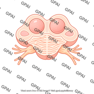 Brainstem cross section pons trigeminal