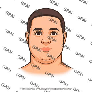 Adult male head anterior eyes open black