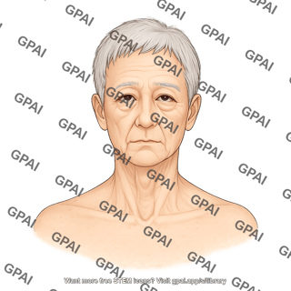 Elderly adult 4 head male anterior 52