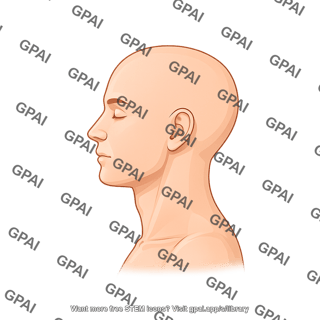 Adult male head lateral hairless
