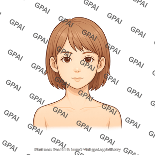 Child 2 head female anterior