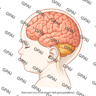 Brain lateral baby 683