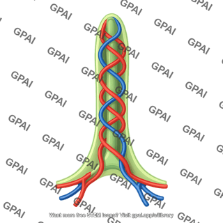 Intestinal villus vasculature capillaries