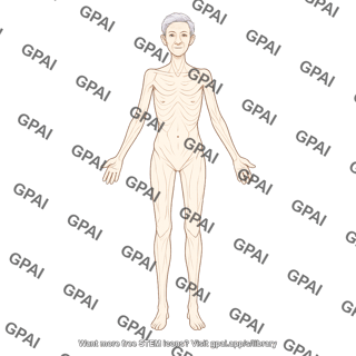 Elderly adult 2 gender neutral underweight anterior 770
