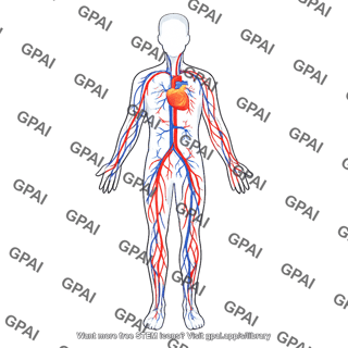 Circulatory system male on body avl