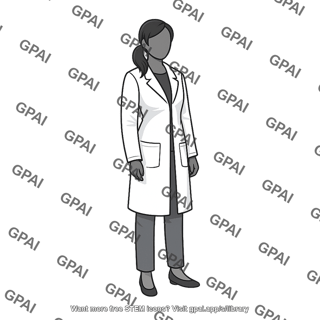 Female with lab coat