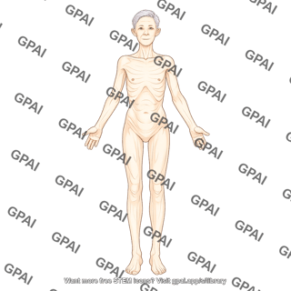 Elderly gender neutral underweight anterior 481