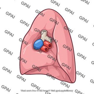 Mediastinal surface of lung