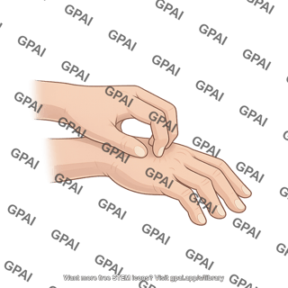 Hands scratching