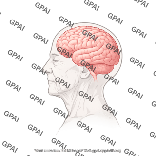 Brain lateral elderly male