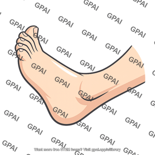 Dorsiflexed foot