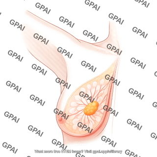 Breast with left arm elevated 946